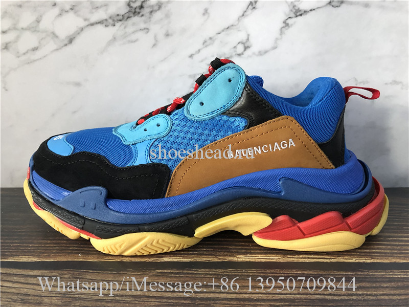 Balenciaga Triple S Trainer Blue Black Red
