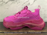 Super Quality Balenciaga Triple S Clear Sole Trainer Rose Pink