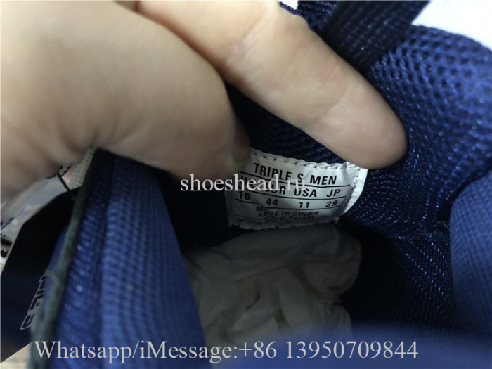 Super Quality Balenciaga Triple S Clear Sole Trainer Blue