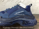 Super Quality Balenciaga Triple S Clear Sole Trainer Blue