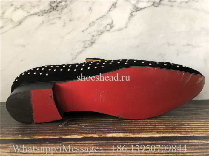 Christian Louboutin Roller Boy Black Suede Opera Sneaker