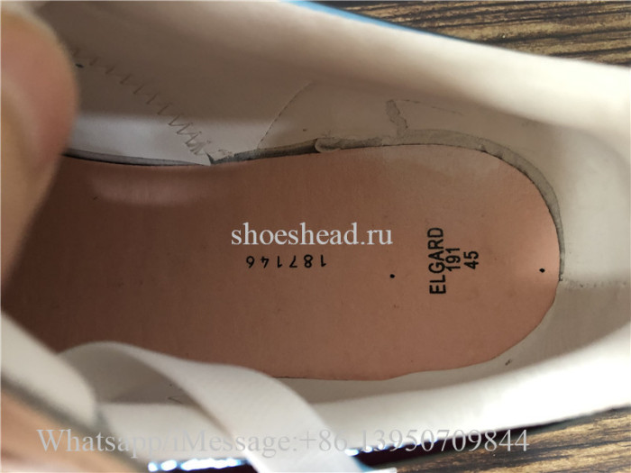 Super Quality Alexander McQueen Oversized Leather Platform Sneaker White Ballroom Blue