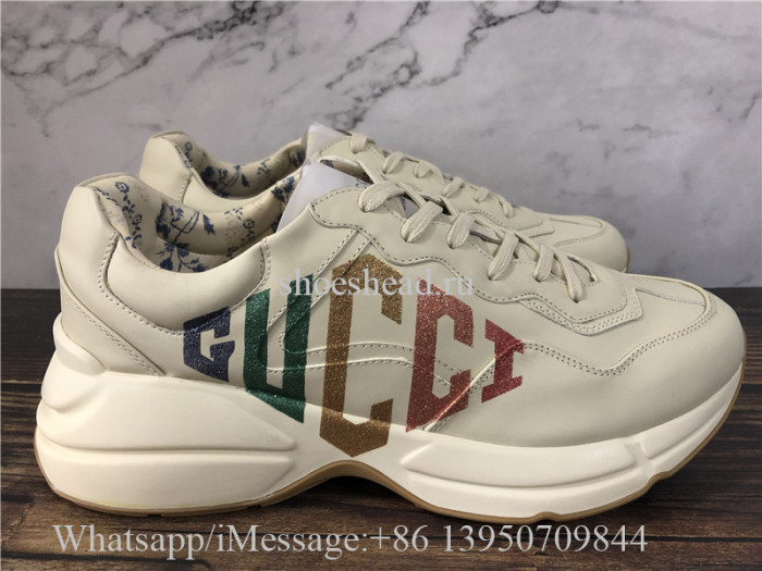 Super Quality Gucci Rhyton Vintage Trainer Sneaker Multicolor Web Signature