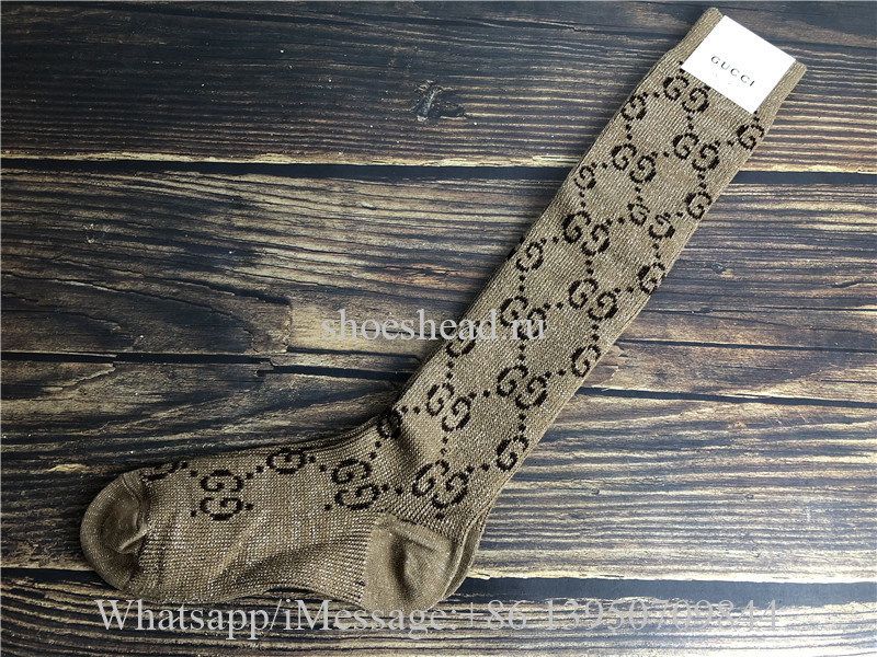 Gucci GG Pattern Cotton Blend Socks 1
