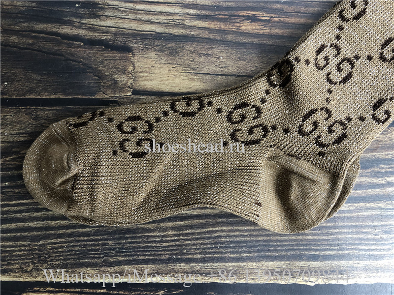 Gucci GG Pattern Cotton Blend Socks 1