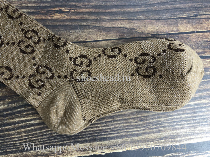 Gucci GG Pattern Cotton Blend Socks 1