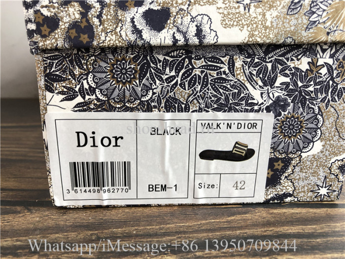 Christian Dior Mules Black Slide