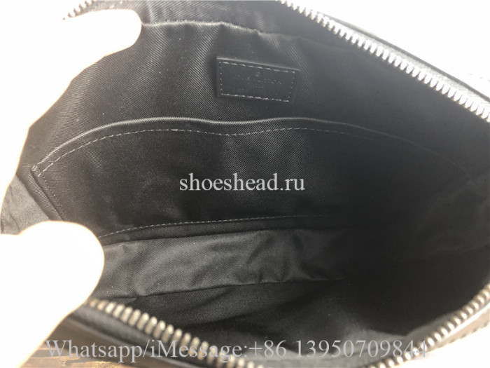 Original Louis Vuitton Trio Messenger Monogram Eclipse Reverse Gray Bag M69443