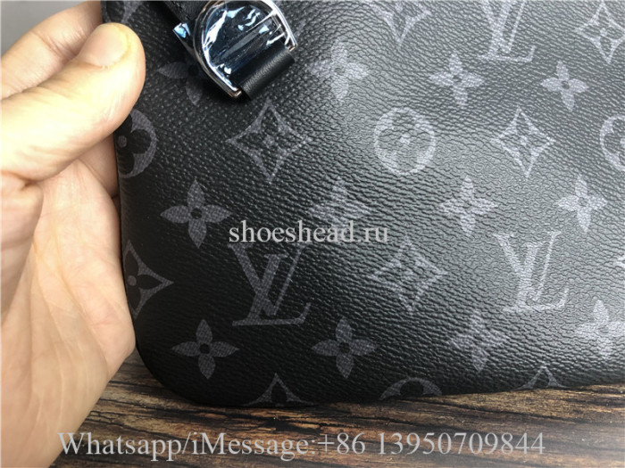 Original Louis Vuitton Trio Messenger Monogram Eclipse Reverse Gray Bag M69443