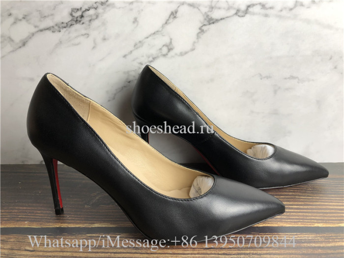 Christian Louboutin Clare 80 Leather Red Sole Pumps