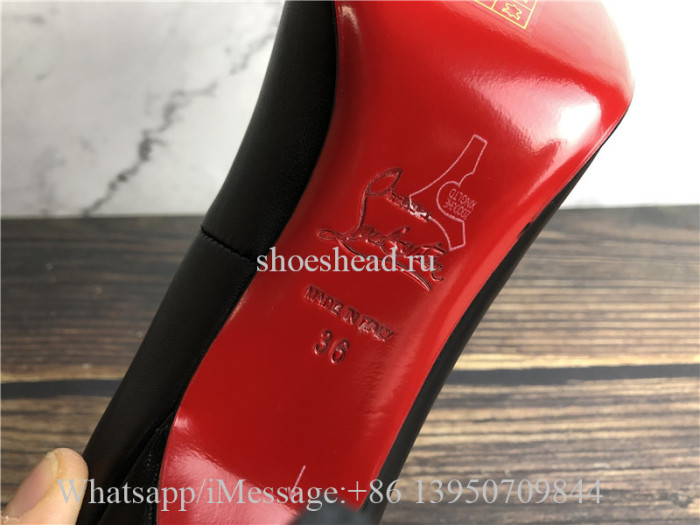 Christian Louboutin Clare 80 Leather Red Sole Pumps