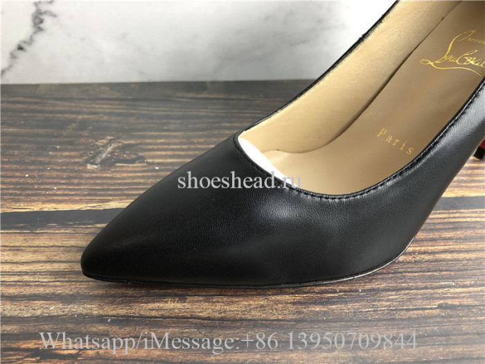 Christian Louboutin Clare 80 Leather Red Sole Pumps