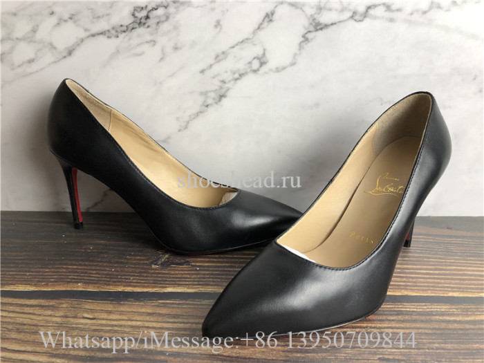 Christian Louboutin Clare 80 Leather Red Sole Pumps