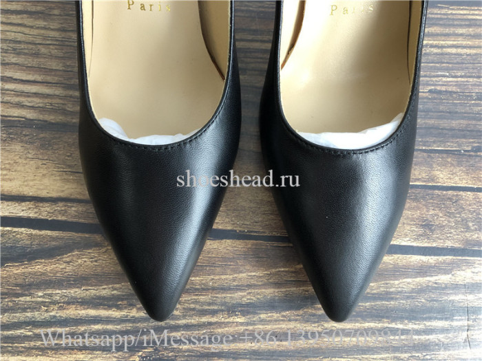 Christian Louboutin Clare 80 Leather Red Sole Pumps