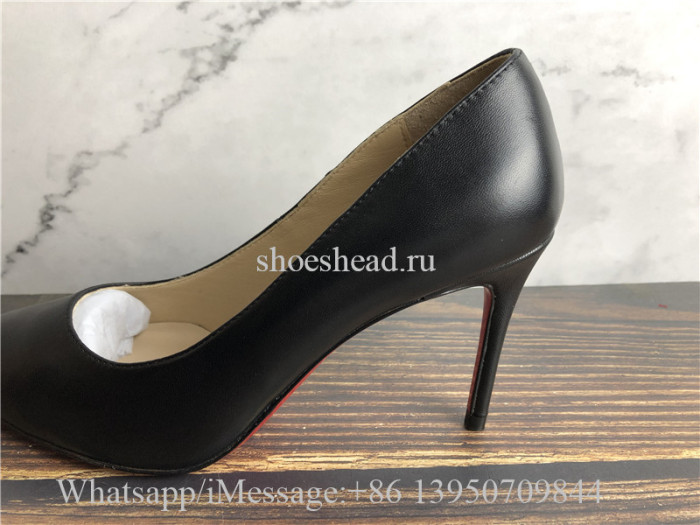 Christian Louboutin Clare 80 Leather Red Sole Pumps