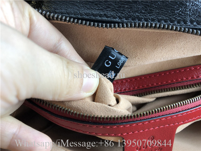 Original Gucci GG Marmont Small Shoulder Bag With Bamboo