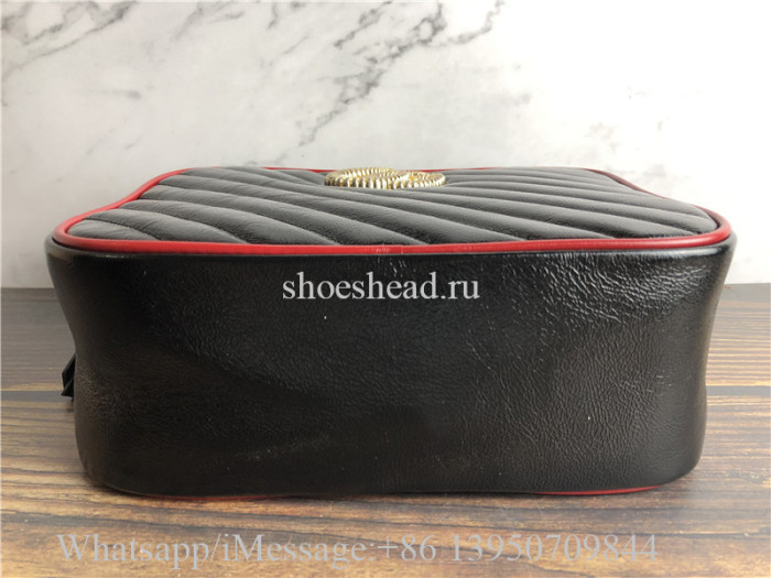 Original Gucci GG Marmont Small Shoulder Bag With Bamboo
