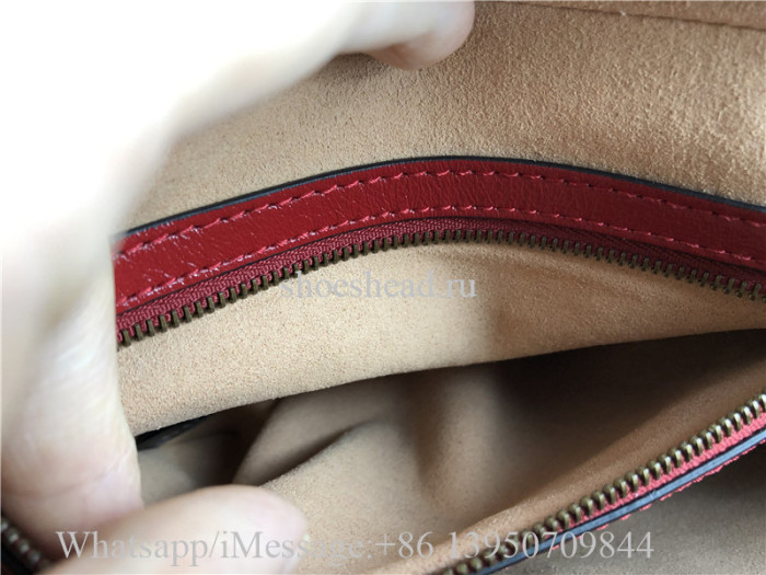 Original Gucci GG Marmont Small Shoulder Bag With Bamboo