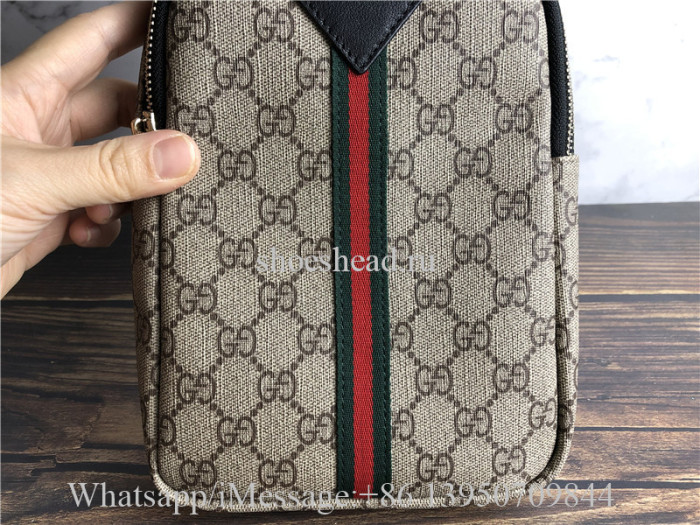 Original Quality Gucci GG Supreme Brown Chest Bag
