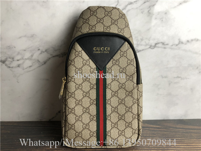 Original Quality Gucci GG Supreme Brown Chest Bag