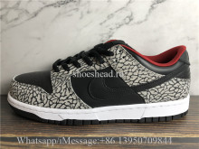 Supreme × Nike Dunk Low Black Cement