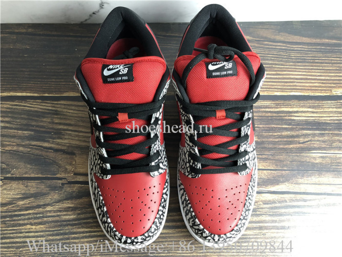 Supreme × Nike SB Dunk Low Red Cement