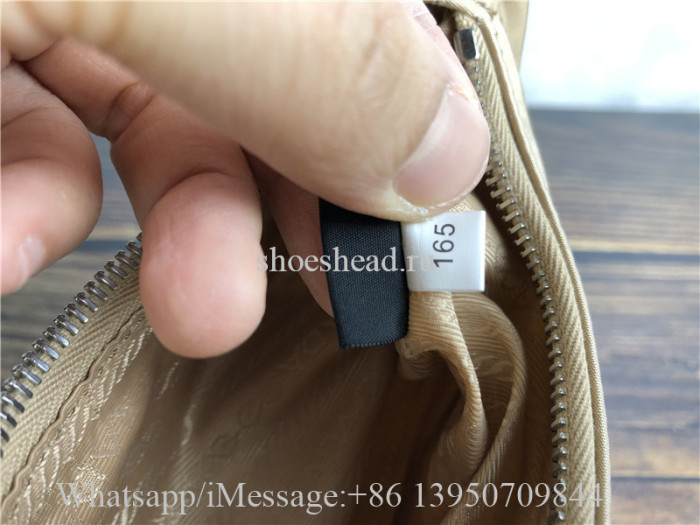 Orginal Quality Prada Nylon Re-Edition 2005 Shoulder Bag Beige