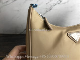 Orginal Quality Prada Nylon Re-Edition 2005 Shoulder Bag Beige