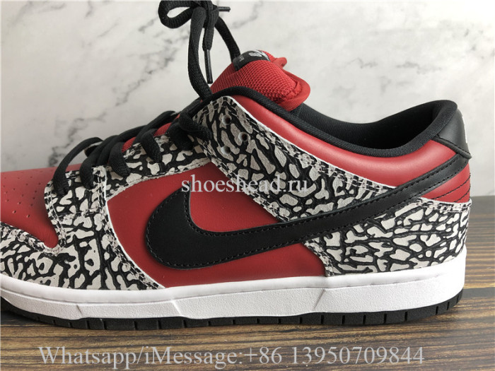 Supreme × Nike SB Dunk Low Red Cement