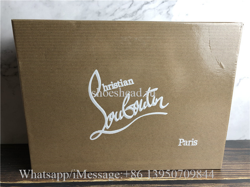 Christian Louboutin Flat Low Top Shoes Red Suede