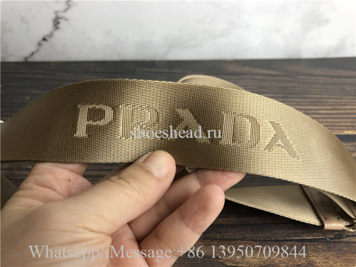 Orginal Quality Prada Nylon Re-Edition 2005 Shoulder Bag Beige