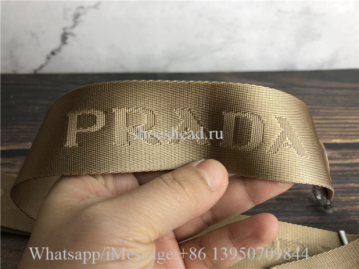 Orginal Quality Prada Nylon Re-Edition 2005 Shoulder Bag Beige