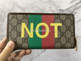 Original Gucci Men's Fakenot Print Zip-around Wallet