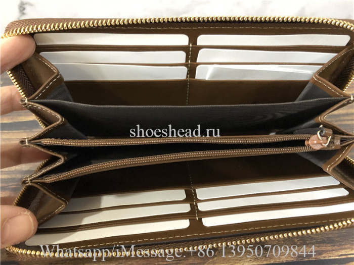 Original Gucci Men's Fakenot Print Zip-around Wallet