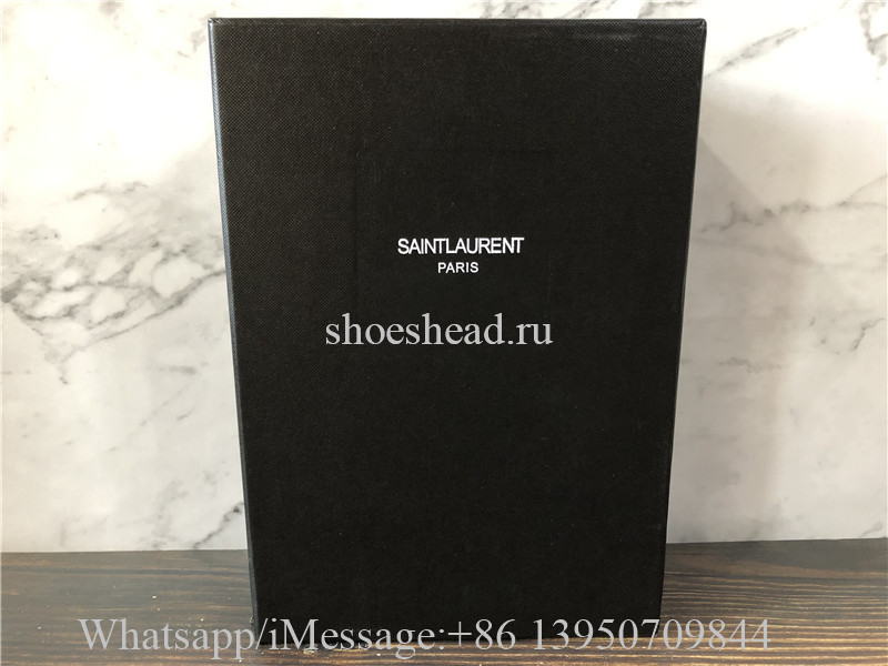 Saint Laurent Opyum YSL Logo-Heel Sandals with Golden Hardware