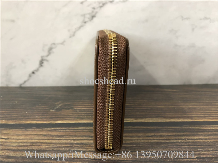 Original Gucci Men's Fakenot Print Zip-around Wallet