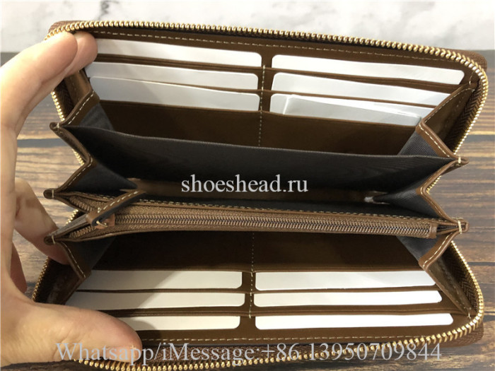Original Gucci Men's Fakenot Print Zip-around Wallet