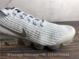 Nike Air VaporMax Flyknit 3 White Metallic Silver