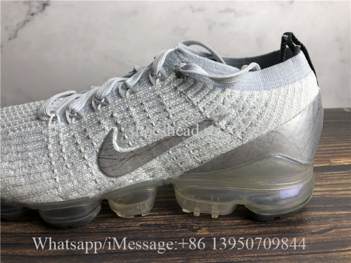 Nike Air VaporMax Flyknit 3 White Metallic Silver