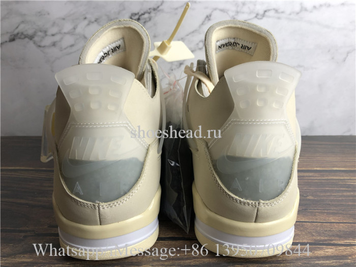 Off White x Air Jordan 4 Retro Sail