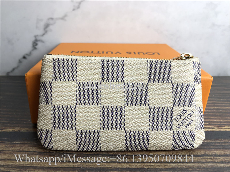 Original Louis Vuitton White Damier Azur Coin Wallet N62659