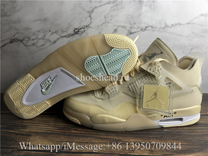 Off White x Air Jordan 4 Retro Sail