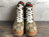 Gucci Beige Wool GG Ankle Boots