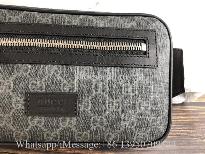 Original Quality Gucci GG Supreme Black Belt Bag