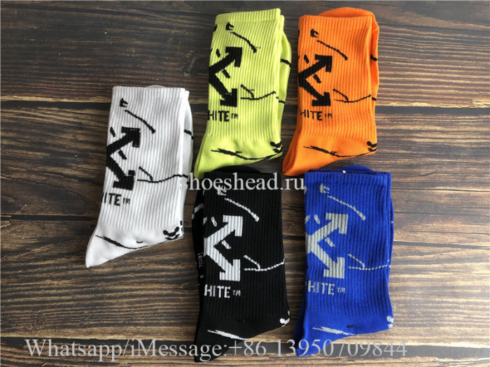 Off White Socks 5 Pairs