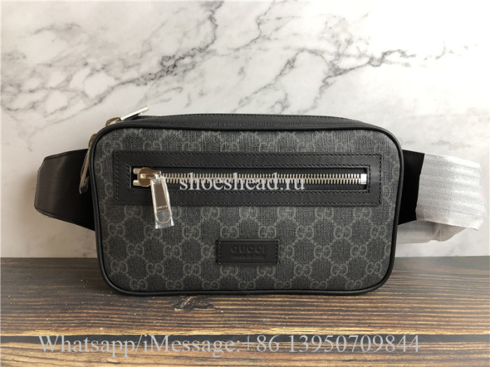 Original Quality Gucci GG Supreme Black Belt Bag