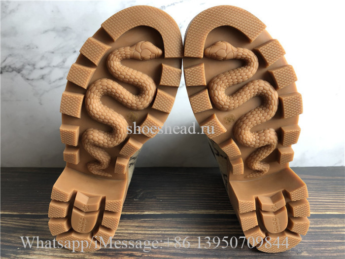 Gucci Beige Wool GG Ankle Boots