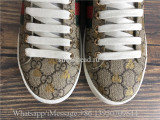 Gucci Ace GG Supreme Bees Leather Lace Up Sneakers