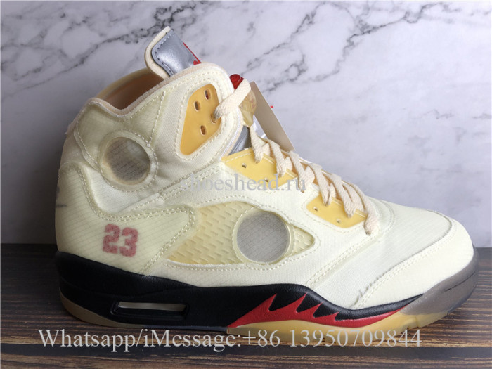 Super Quality Off White x Air Jordan 5 SP Cream Sail