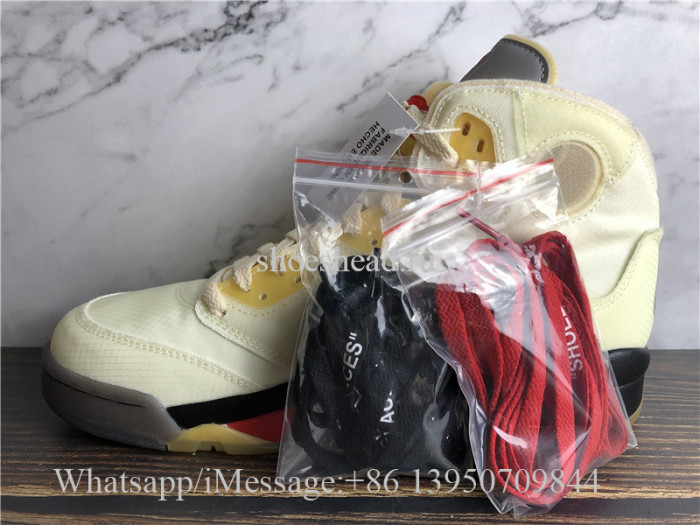 Super Quality Off White x Air Jordan 5 SP Cream Sail